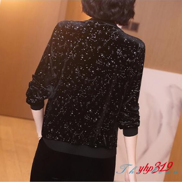 Áo Khoác Cardigan Mỏng Dáng Ngắn Đính Đá Thời Trang Xuân Thu Cho Nữ