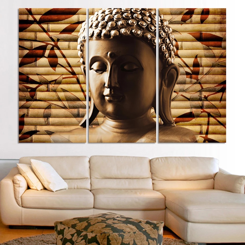 3 cái Tranh Phật Trang Trọng Phật Giáo Tường Vải Nghệ Thuật Tôn Giáo Châu Á Hình ảnh Cổ để Trang Trí Nhà Cửa Tranh Không Khung