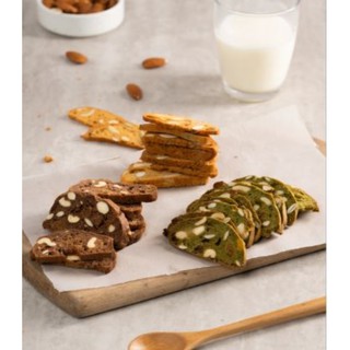 [CỰC NGON ] BISCOTTI MIX 3 VỊ (VANI, SOCOLA, TRÀ XANH) Bánh Cáo Cấp