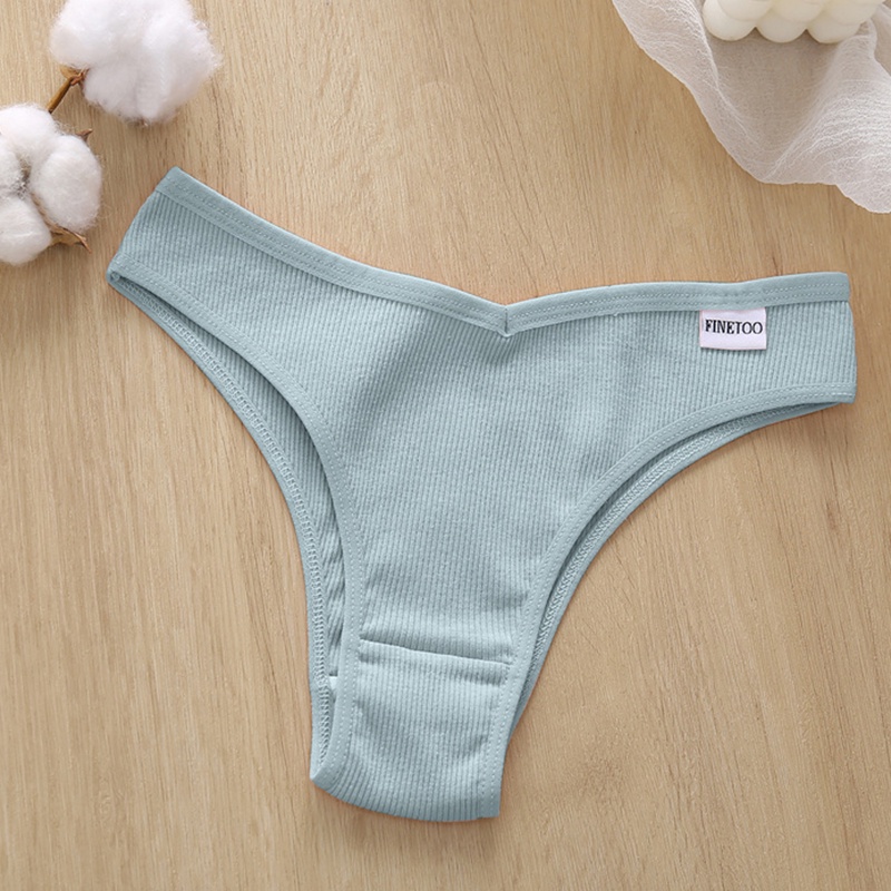 Cute Byte Quần Lót Cotton Brazil Lưng Thấp 8 Màu Trơn Gợi Cảm Dễ Thương Cho Nữ
