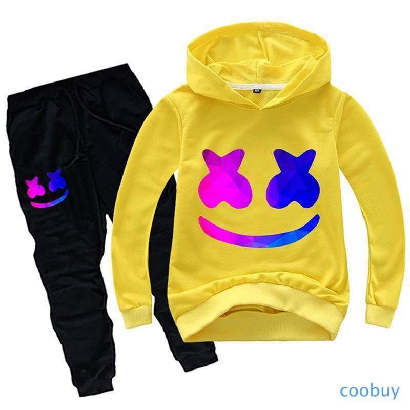 Set Áo Hoodie In Hình 3d+quần Dài Cho Bé