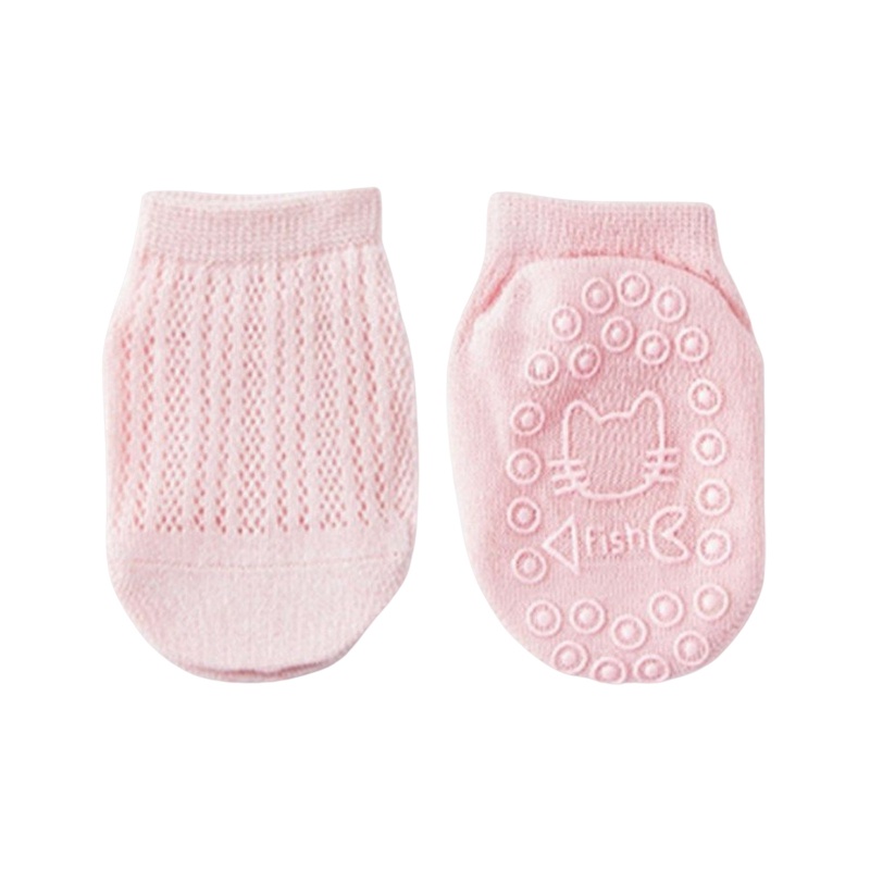 Tất Lưới Cotton Chống Trượt Thoáng Khí Thời Trang Mùa Hè Dành Cho Bé
