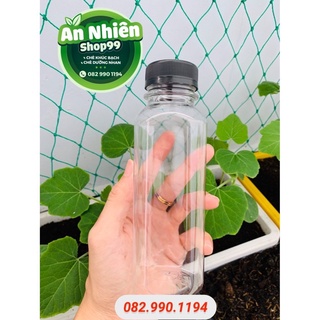 [BÁN LỖ VỐN][CHUYÊN SỈ và LẺ] CHAI NHỰA VUÔN/TRÒN CÓ NẮP ĐEN 330ml HÚT KHÁCH CỰC ĐẸP, MIỆNG RỘNG 3,8cm