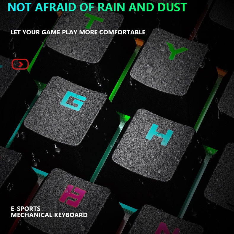 Bàn phím máy tính LED LEAVEN K999 RGB PRO Bàn phím chơi game Bàn phím văn phòng Bàn phím cơ di động dễ thương
