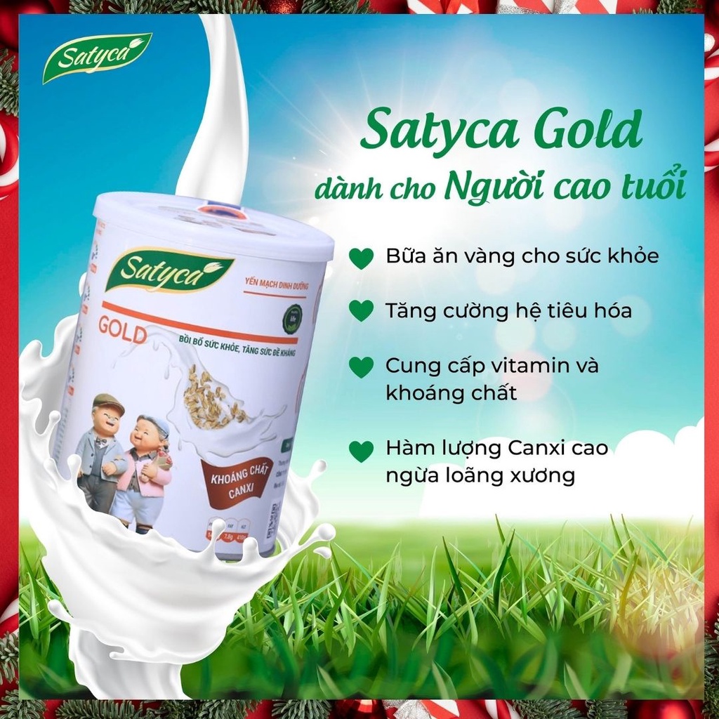 Sữa yến mạch ngũ cốc dinh dưỡng Satyca Gold - Dễ hấp thụ, tiêu hóa, cung cấp đầy đủ chất dinh dưỡng, tăng sức đề kháng