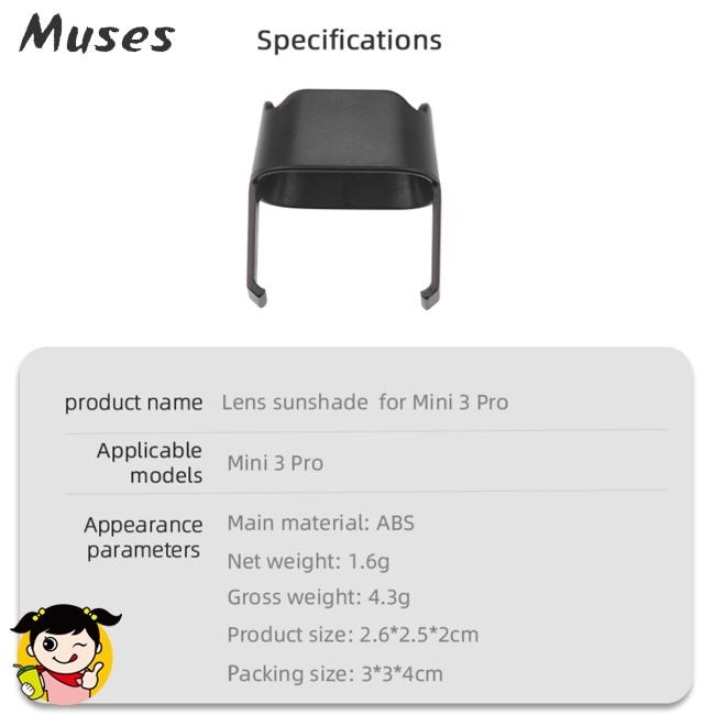 Loa Che Nắng Chống Chói Ống Kính Máy Ảnh Cho Dji Mini 3 Pro