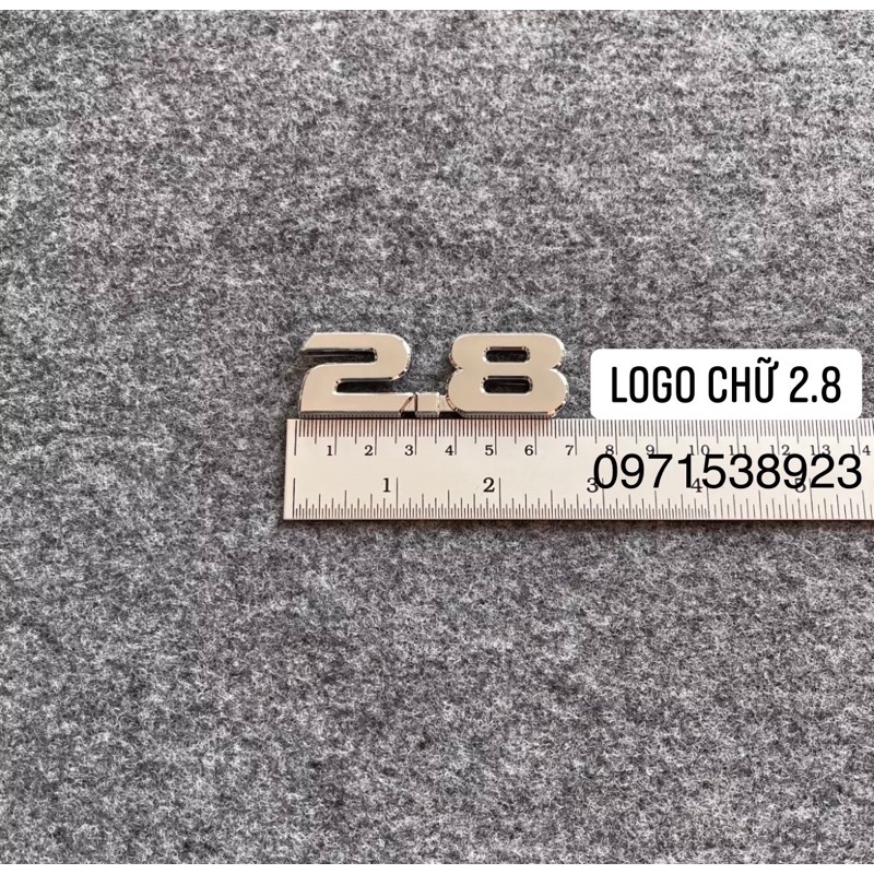 LOGO CHỮ 1.5, 1.6, 1.8, 2.0, 2.5, 2.7, 2.8 CAO CẤP GIÁ RẺ DÁN XE