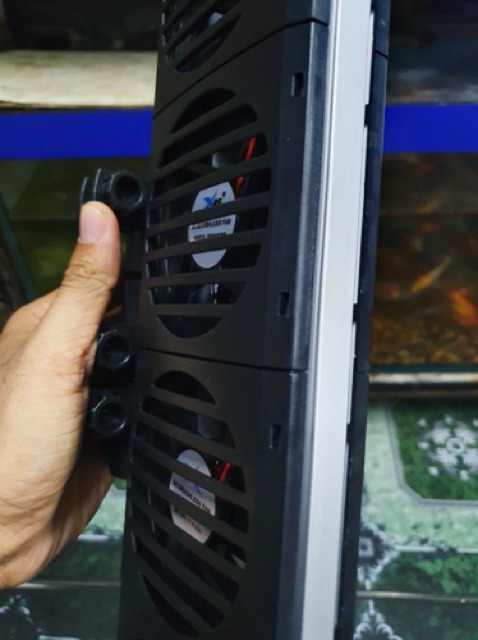 QUẠT THỦY SINH 4 CÁNH CHO HỒ 90 ĐẾN 120CM DÀI 4CM. COOLING 4FAN AQUAWORLD