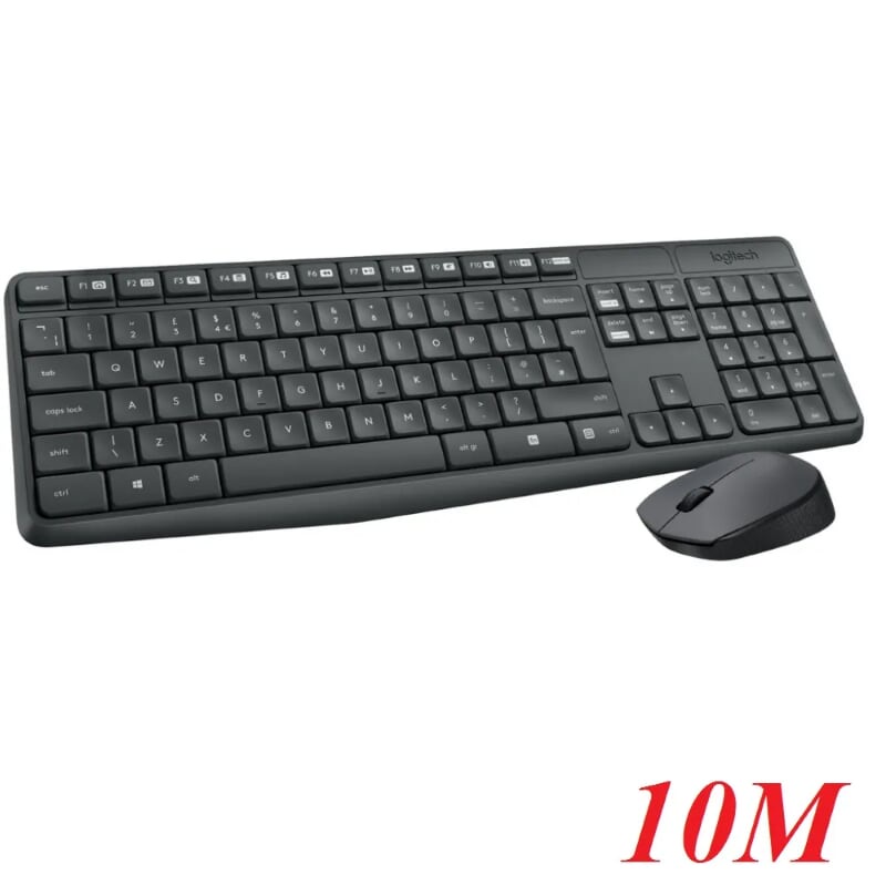Logitech Mk235 bộ bàn phím chuột không dây 10m 96757