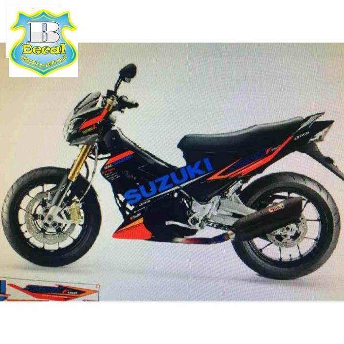 ( Quí khách vui lòng mang ra tiệm cho thợ dán ) Tem suzuki raider xăng cơ. [Bi Decal]