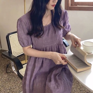 Váy tím dáng suông dịu dàng cực xinh🌸🌸
