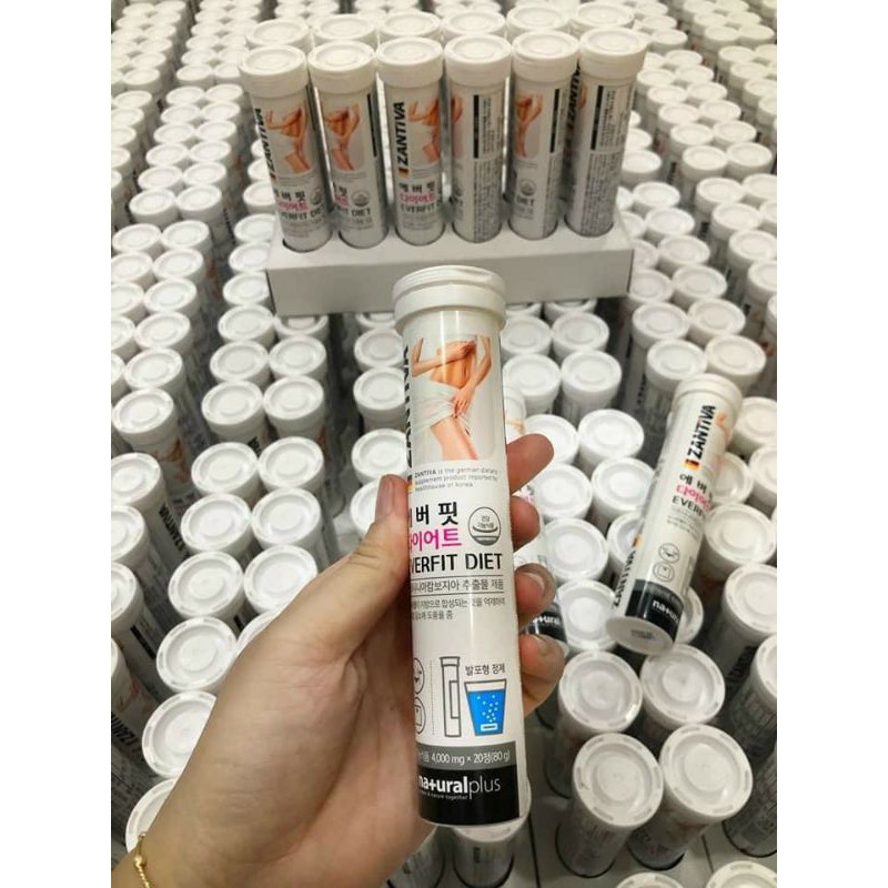 xả kho - 1 ống 2O viên sủi giảm cân Zantiva Hàn Quốc