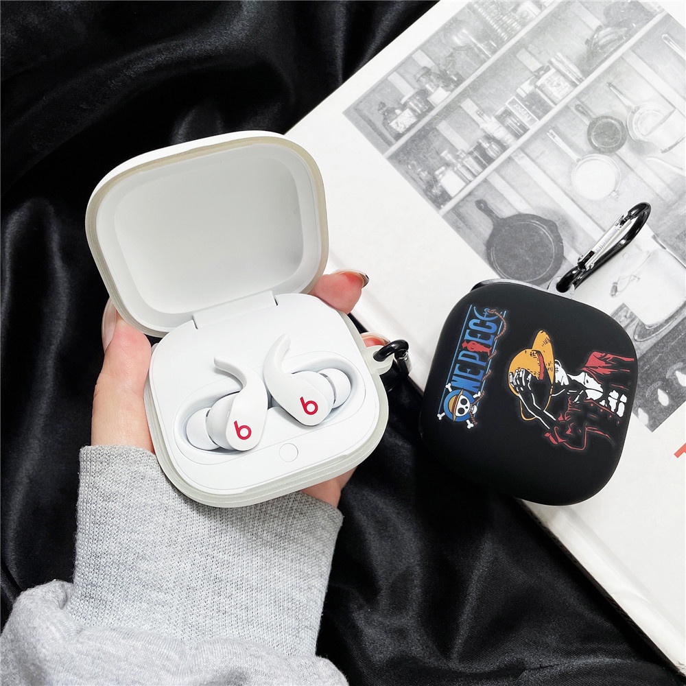 Vỏ Bảo Vệ Hộp Sạc Tai Nghe Beats Fit Pro Mềm Họa Tiết Pikachu Và Tên Lửa Dễ Thương