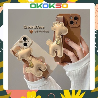 Suitable for OPPO Reno7pro mobile phone case reno6/7z/5pro new cartoon giraffe wristband anti-fall mobile phone case soft shell couple models 4Z 5G/A53/A9 2020/F11/A72/A31/Findx3pro/Findx5pro