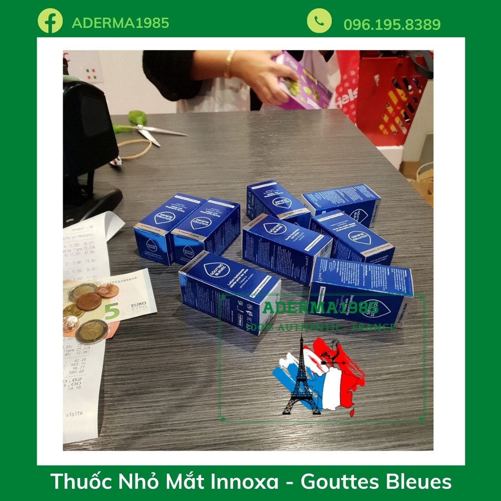 Nước Nhỏ Mắt Innoxa Gouttes Bleues 10ml- HÀNG CÓ BILL