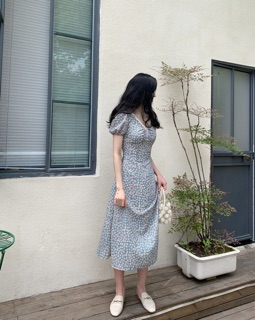 [Order] Váy hoa nhí thắt eo