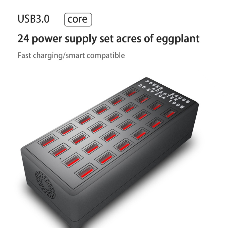 Cục sạc nhanh Dc5V 20a 24 nhiều cổng usb tiện lợi