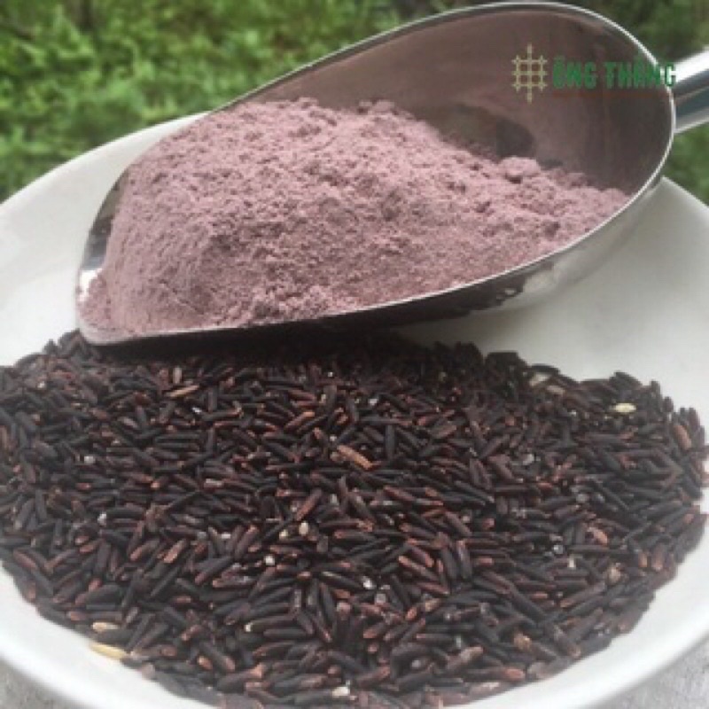 1kg bột gạo lứt đen (loại sống/chín) dùng làm bánh hay nấu cháo cho người ăn kiêng (Nhận làm bột theo yêu cầu)