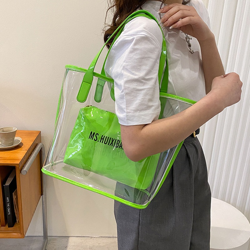 Youyo Túi Tote Đựng Kẹo Nách Thạch Có Khóa Kéo Chống Thấm Nước Hợp Thời Trang Cho Học Sinh / Tập Gym / Thể Thao