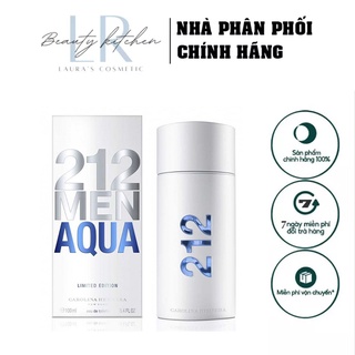 Nước Hoa Nam Carolina Herrera 212 Men Aqua 100ml Hấp Dẫn Trẻ Trung Cuốn Hút Mọi Cô Gái, Lưu Hương Đến 12h