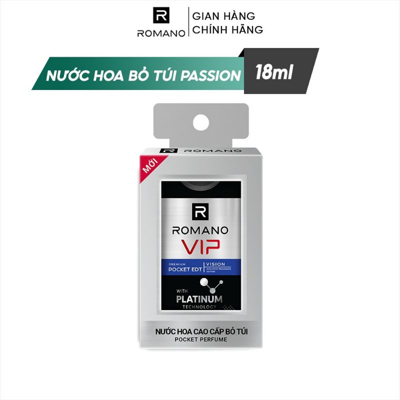 Nước hoa Romano bỏ túi Vip 18ml