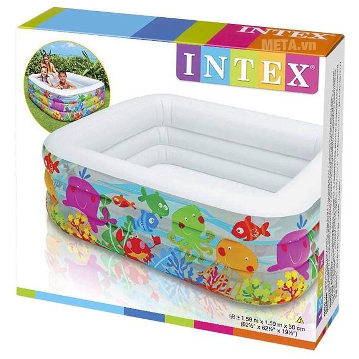 Bể bơi phao hình vuông 159 cm INTEX 57471