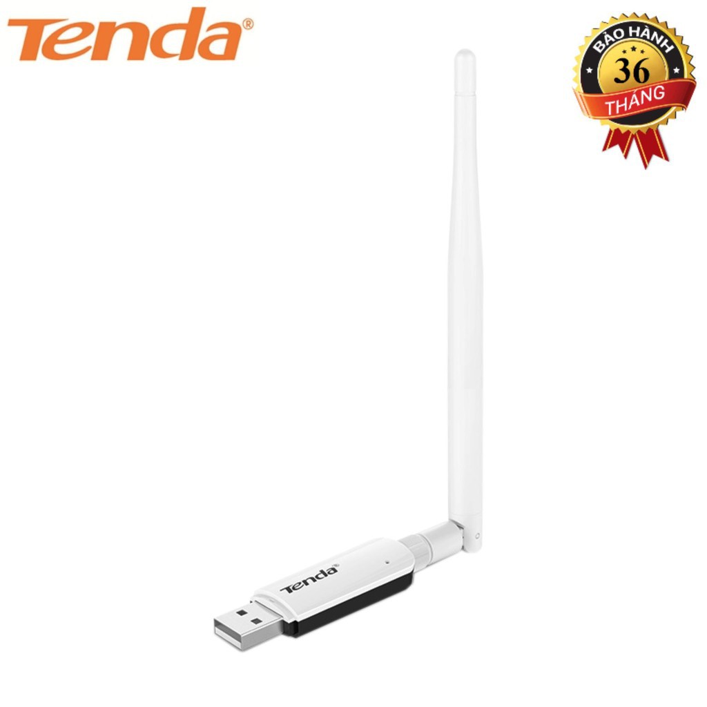 USB Thu Sóng Wifi cho máy tính Bàn Tốc Độ 150Mbps Tenda W311MA (Trắng) - Hãng Phân Phối Chính Thức Hàng Chính Hãng