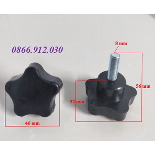 10 chân tăng chỉnh M8 x 30 mm_tăng hoa 5 cánh loại dày