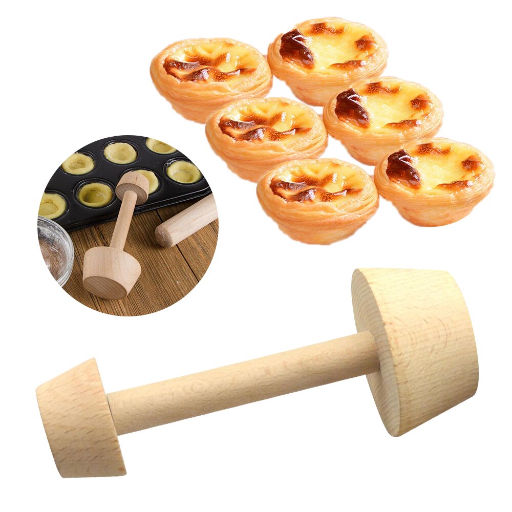 Khuôn Làm Bánh Tart Trứng Mini Bằng Gỗ Tiện Dụng Diy