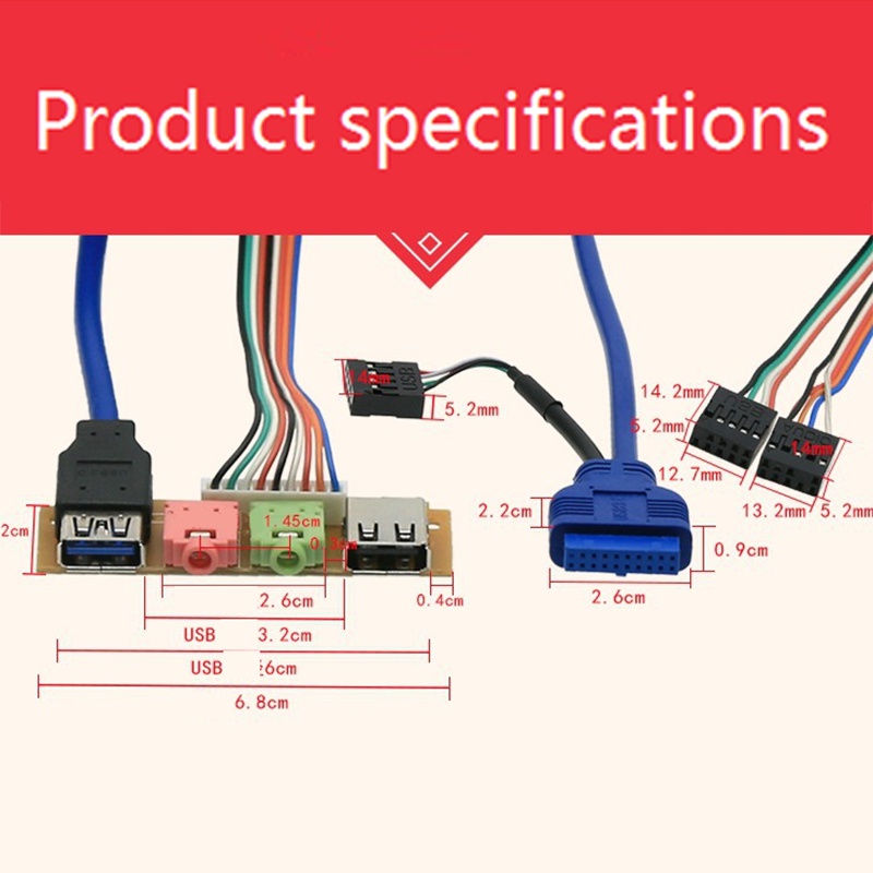 Cáp ChuyểN Âm Thanh / Vỏ MáY TíNh USB 2.0 + 3.0 70cm