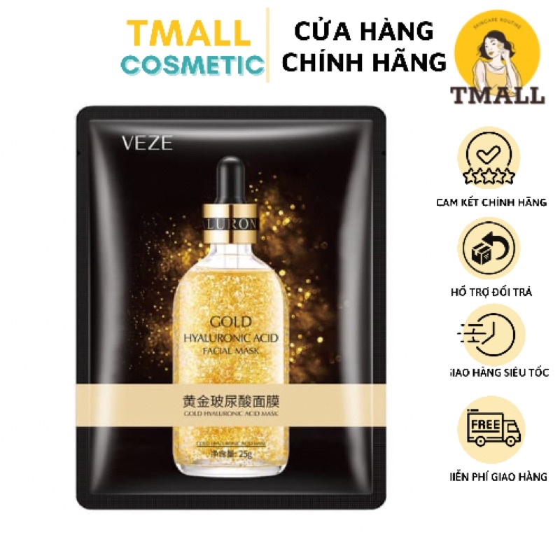 Mặt nạ trắng da Collagen GOLD 24K mask nội địa Trung cao cấp sáng da chống lão hoá da