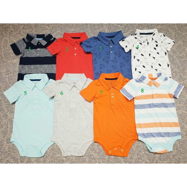 Body bé trai Goerge cổ polo