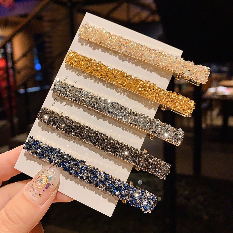 Kẹp tóc đính kim cương giả lấp lánh thanh lịch