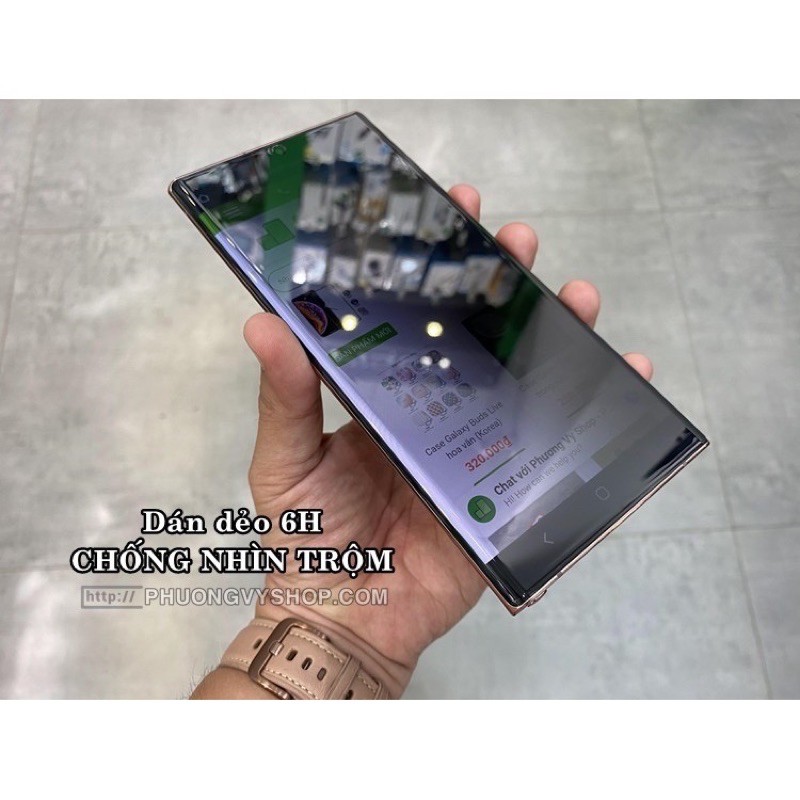 Dán dẻo chống nhìn trộm cho Galaxy Note20/ Note20 ultra / S10 Plus/ Note 9/ Note10/ Note10 Plus (dẻo, dày 6H)