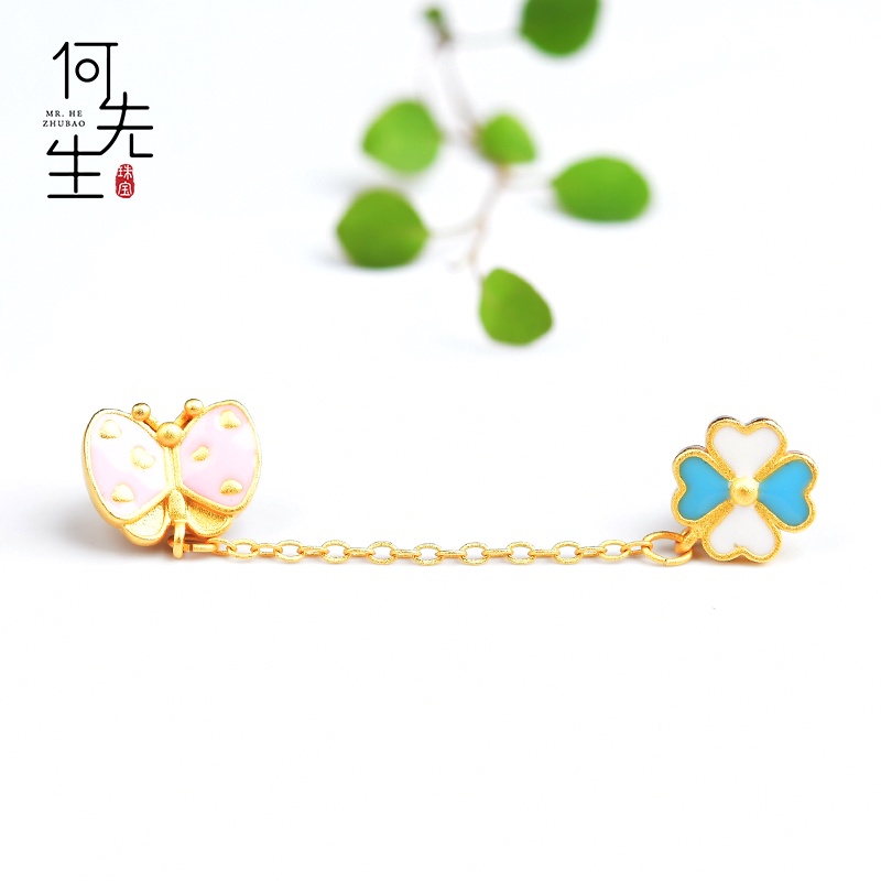 Chuỗi Hạt Tự Làm Vòng Tay / Vòng Tay / Trang Sức Hình Hoa Bướm Màu Vàng Không Gây Dị Ứng DIY