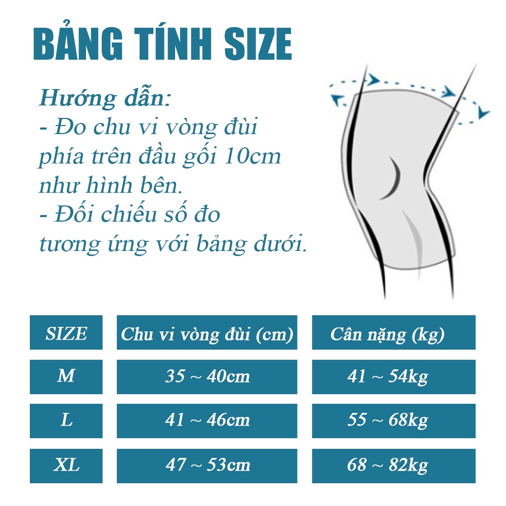 BÓ GỐI TẬP GYM BẢO VỆ ĐẦU GỐI Chính hãng Aolikes A7721 - Thiết kế 2 lò xo trợ lực và vòng đệm Silicon