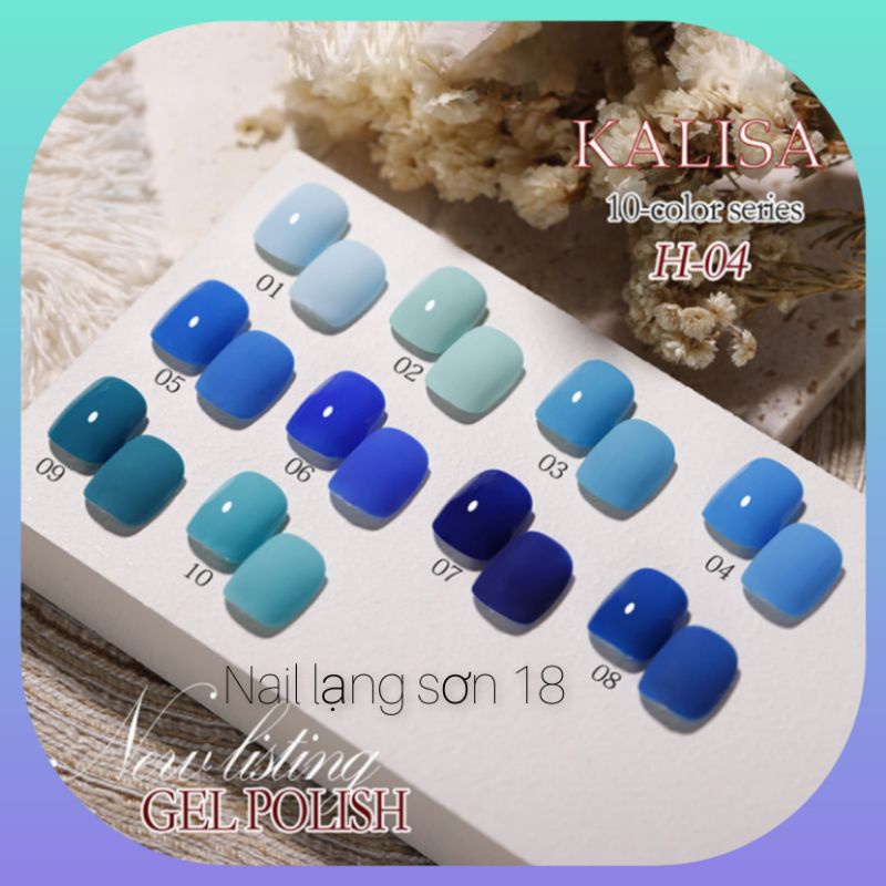Sơn móng,sơn gel uv nail xanh dương mã H04