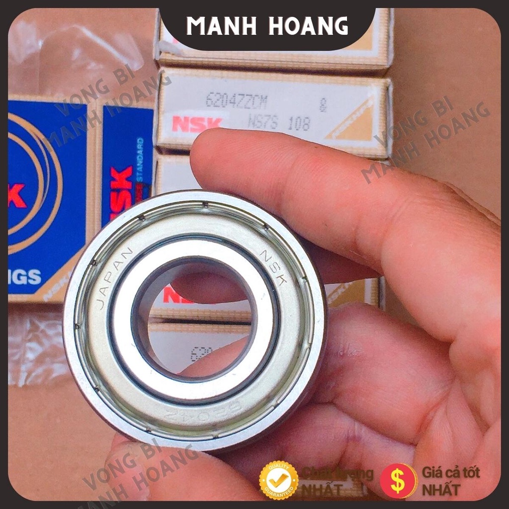 Vòng bi, bạc đạn NSK 6200, 6201, 6202, 6203, 6204, 6205 ZZCM, chất lượng tốt, trơn, bền bỉ - Vòng bi Mạnh Hoàng