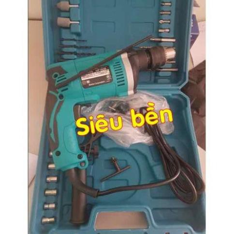 MÁY KHOAN BÚA MAKITA HP 1630 CÔNG SUẤT 710W SỬ DỤNG MŨI KHOAN 16MM, VALI NHỰA SIÊU BỀN