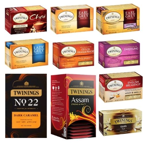 (Hàng mới về) Trà đen Twinings đủ vị bá tước, trà Anh buổi sáng, lady grey, darjeeling, caramel