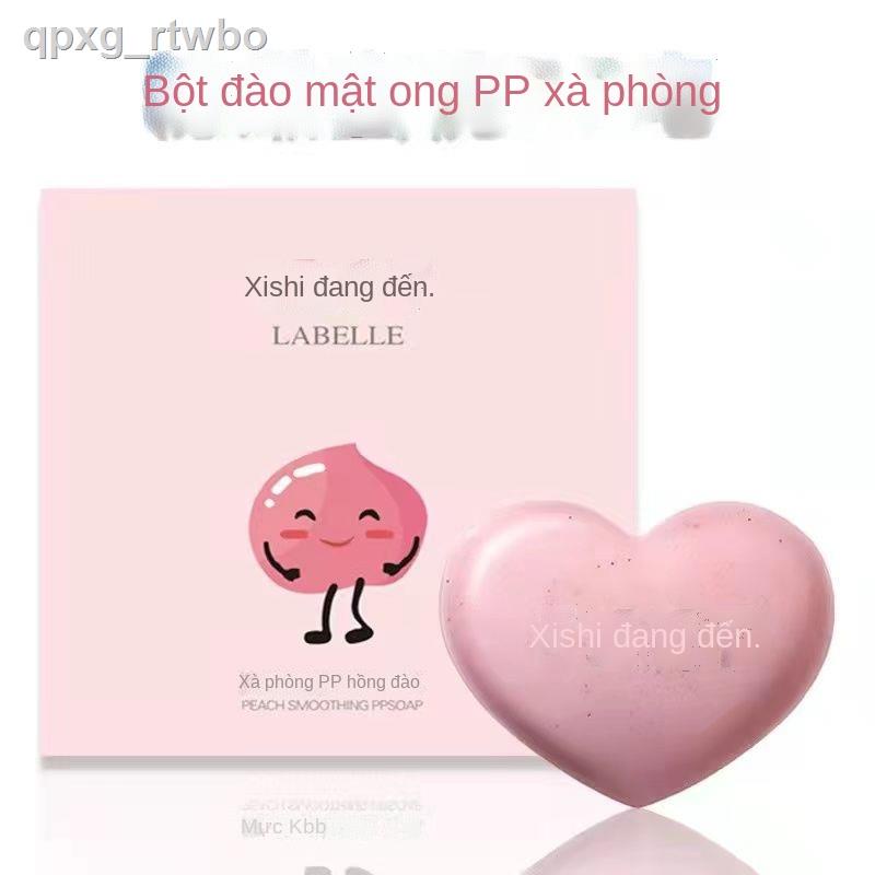 ۞❈Xi Shi đến xà phòng pp đào mông màu hồng dịu dàng hình trái tim đen và mạt tắm rửa mặt làm trắng bằng t