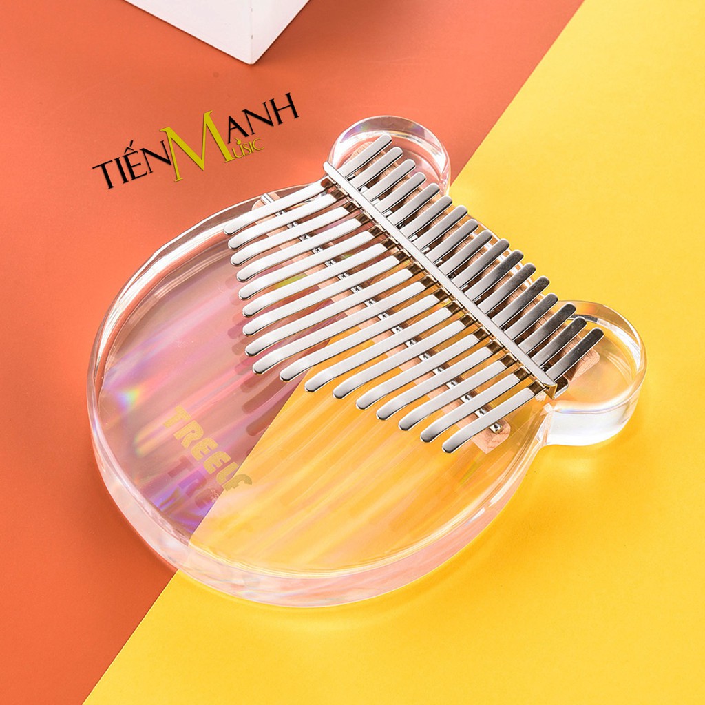 Đàn Kalimba Treelf TF-17CB, TF-17CRB, TF-17C - 17 Phím Acrylic Trong Suốt TF17CB Gấu, TF17CRB Màu Cầu Vồng, TF17C Mèo