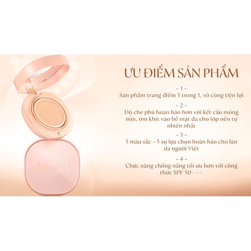 PHẤN NƯỚC 5M BABY SKIN CUSHION DATE MỚI 2025 - MOI HỒ NGỌC HÀ