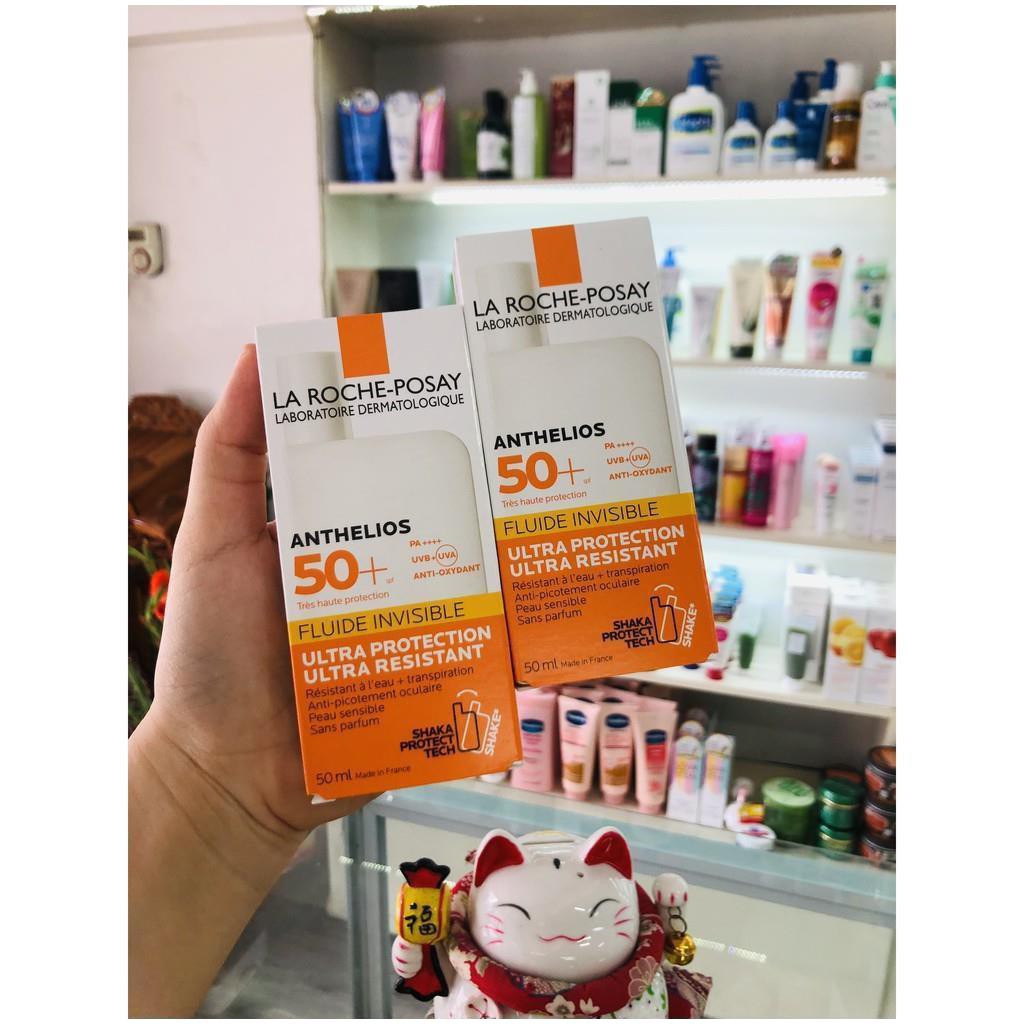 Kem Chống Nắng La Roche Posay dành cho da nhạy cảm, La Roche Posay Anthelios Invisible Fluid SPF 50+