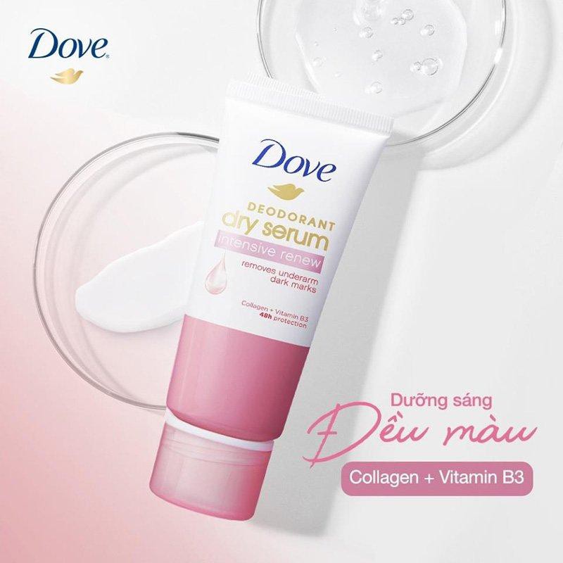 Kem Khử Mùi Dove Tinh Chất Serum Collagen Sáng Mịn Thái Lan 50mL