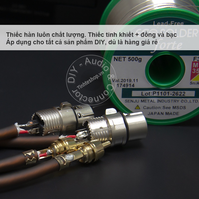 Cáp XLR sang RCA DIY 0.5M đến 5M - RCA to XLR female cable 2 wire