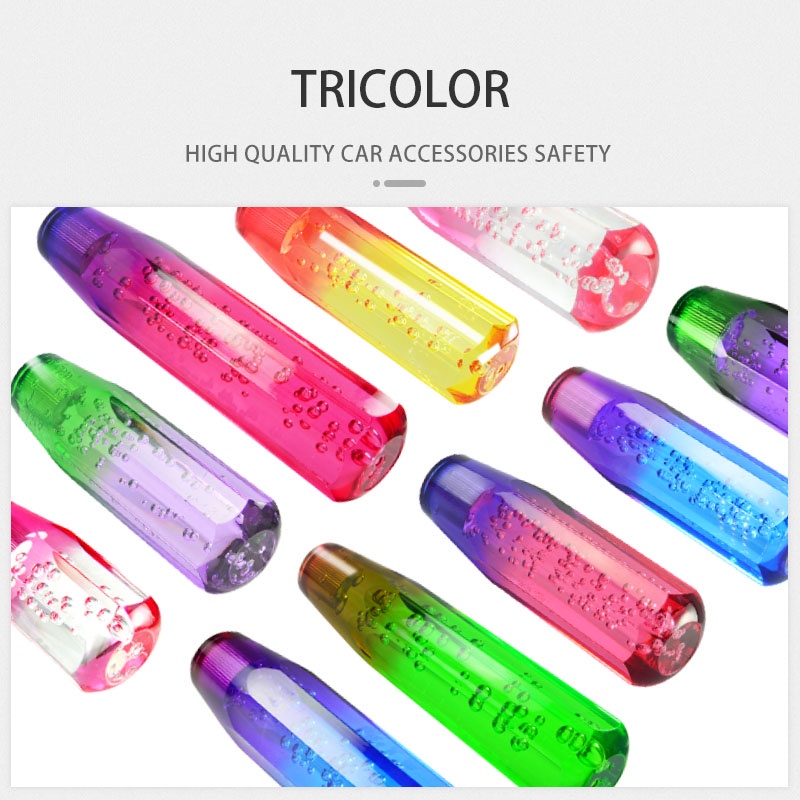 Núm Gạt Cần Số Xe Hơi Pha Lê Nhiều Màu Sắc Tự Động Thông Dụng 15CM