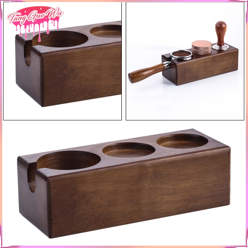 Giá đựng dụng cụ pha cà phê bằng gỗ phong cách mộc mạc cho Barista / nhà / quán cà phê