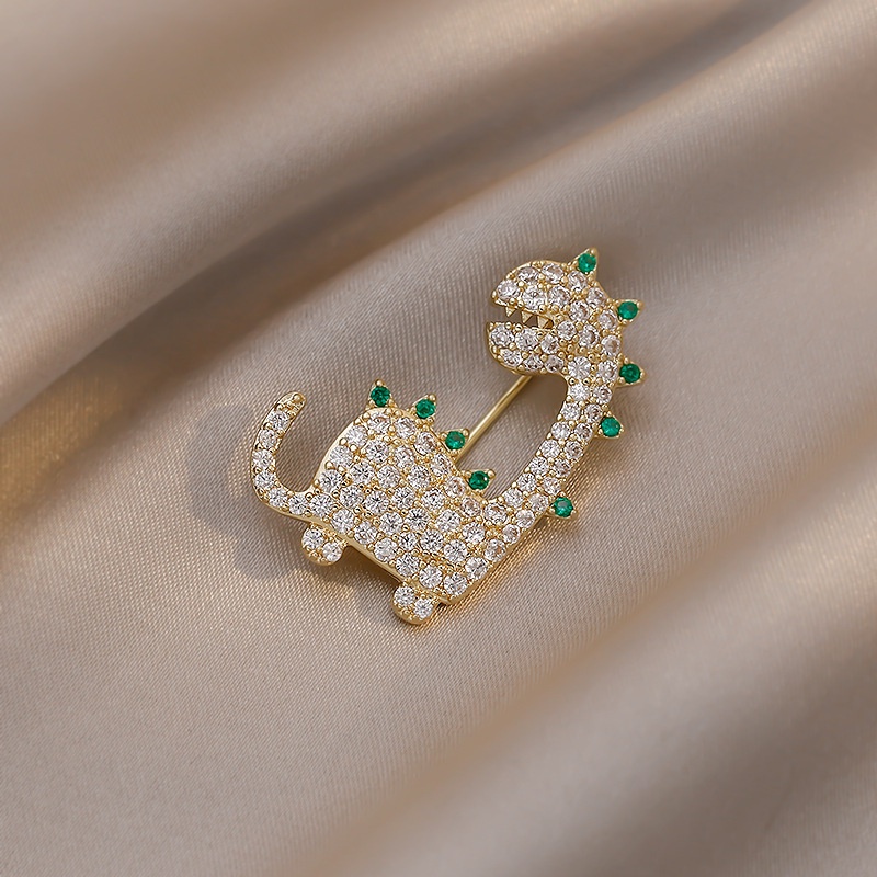 Kẹp Tóc Hình Khủng Long Hoạt Hình Đính Đá