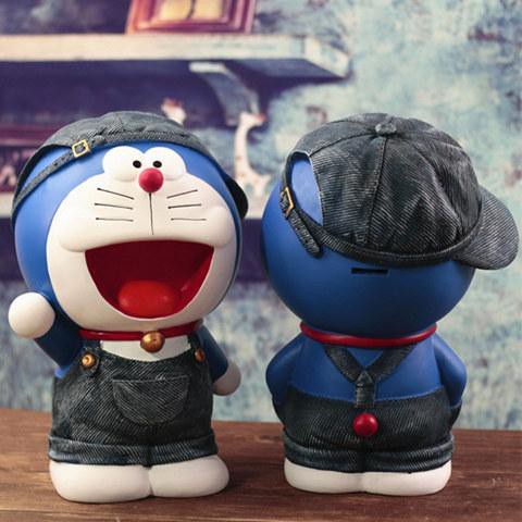 Ống Heo Đựng Tiền Tiết Kiệm Hình Mèo Máy Doraemon Sáng Tạo